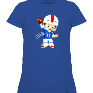 Josh Allen Little People T Shirt Buffalo Bills Fisher Price CAWTS royal front.jpg