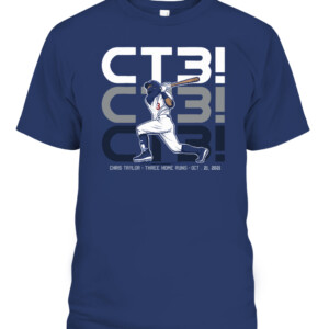CT3 T SHIRT CHRIS TAYLOR Los Angeles Dodgers CABT navy front.jpg