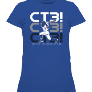 CT3 T SHIRT CHRIS TAYLOR Los Angeles Dodgers CAWTS royal front.jpg