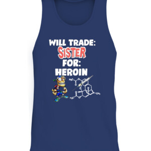WILL TRADE: SISTER FOR: HEROIN SHIRT CATT navy front.jpg