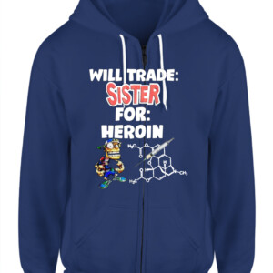 WILL TRADE: SISTER FOR: HEROIN SHIRT CAZH navy front.jpg