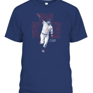 JP Bad Mother Fucker Shirt Joc Pederson Atlanta Braves CAPT navy front.jpg