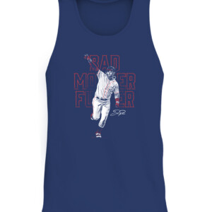 JP Bad Mother Fucker Shirt Joc Pederson Atlanta Braves CATT navy front.jpg