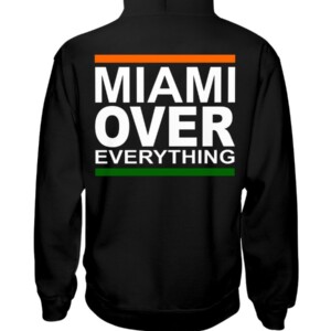 MIAMI OVER EVERYTHING SHIRT Coach David Cooney Miami Hurricanes football