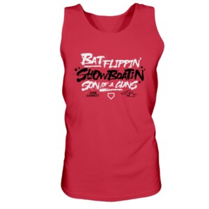 BAT FLIPPIN' SHOW BOATIN' SON OF A GUNS SHIRT Amir Garrett - Cincinnati Reds