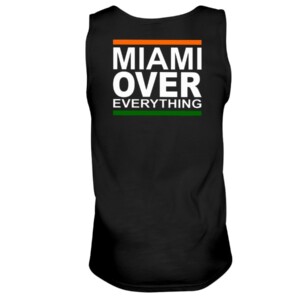MIAMI OVER EVERYTHING SHIRT Coach David Cooney Miami Hurricanes football