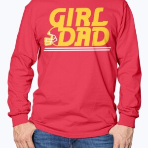 KC GIRL DAD SHIRT  KANSAS CITY CHIEFS