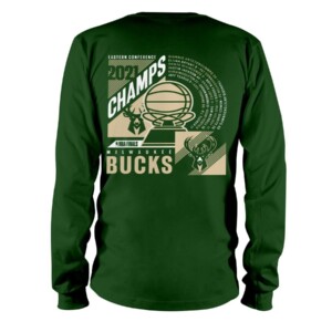Bucks 2021 Eastern Conference Champions Team Roster T-Shirt Milwaukee Bucks  2021  Eastern Conference Champions Team Roster