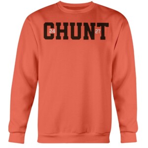 CHUNT 24 - 27 SHIRT Nick Chubb and Kareem Hunt Cleveland Browns