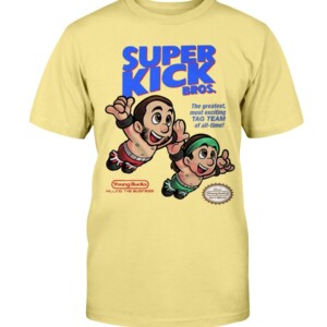Young Bucks Mario SHIRT Super Kick Bros Young Bucks Matthew Nicholas Massie Super Mario Bros 3 SummerSlam Young Bucks Super Mario shirt Young Bucks Summerslam shirt Young Bucks New shirt WWE