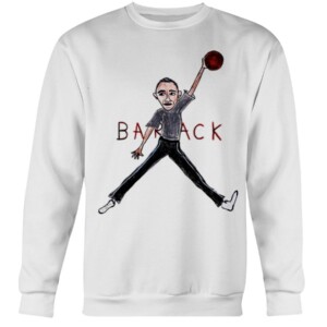 AIR BARACK SHIRT Funny Barack Obama Baseball - Air Jordan - Christ Paul- Oklahoma City Thunder