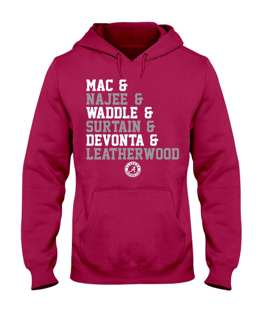 regular_24fb0043-352e-4ae1-a750-a653fec023dc ALABAMA CRIMSON TIDE - CLASS OF 21 - MAC & NAJEE & WADDLE & SURTAIN & DEVONTA & LEATHERWOOD SHIRT