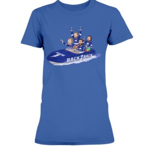 BACK 2 BACK BOAT SHIRT Patrick Maroon Nikita Kucherov Steven Stamkos Victor Hedman Tampa Bay Lightning 2021 Stanley Cup Champions