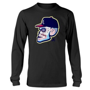2019 Los Bravos Sugar Skull Shirt Atlanta Braves