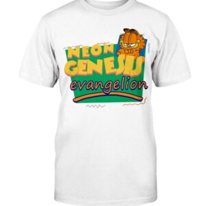 Neon Genesis Evangelion Meets Garfield And Friends T-Shirt