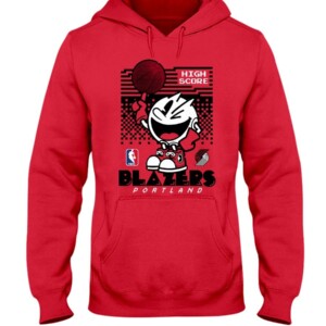 Pacman High Score Blazers Shirt Funny Pacman - Portland Trail Blazers