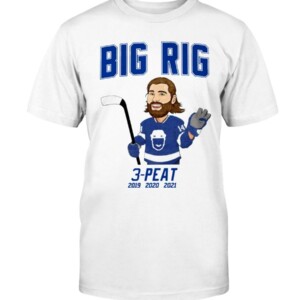 BIG RIG 3PEAT 2019 - 2020 2021 SHIRT Patrick Maroon Tampa Bay Lightning 2021 Stanley Cup Champions