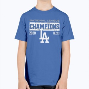 Los Angeles Dodgers 2020 National League Champions Bloop Single Roster T-Shirt