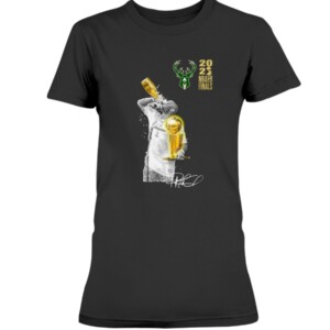 Tucker chugging and spitting out Champagne Shirt P.J. Tucker Milwaukee Bucks 2021 NBA Finals Champions