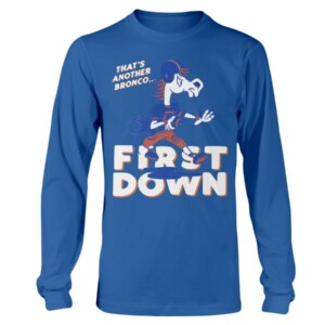 Bronco First Down Vintage Shirt Boise State Broncos football BSU Bronco First Down Vintage Shirt