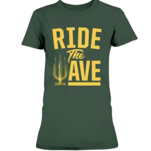 RIDE THE WAVE TRIDENT SHIRT Oakland Athletics