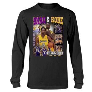SHAQ AND KOBE THREE-PEAT Los Angeles Lakers