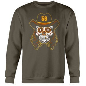 CP59 SUGAR SKULL SHIRT CHRIS PADDACK San Diego Padres