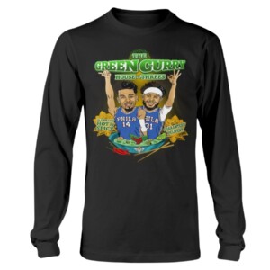 THE GREEN CURRY HOUSE OF THREES SHIRT PHILADELPHIA 76ers Sixers - DANNYGREEN - SETHCURRY