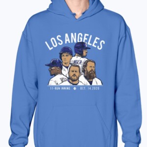 LOS ANGELES 11 - RUN INNING SHIRT  LOS ANGELES DODGERS