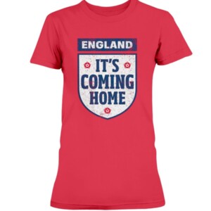 It's Coming Home England Red T-Shirt 2020 UEFA European Championship