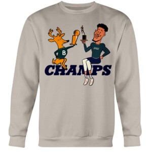 Bango & Giannis - Cheers The Trophy Shirt Bango- Giannis Antetokounmpo Milwaukee Bucks 2021 NBA Finals Champions Shirt