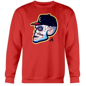 2019 Los Bravos Sugar Skull Shirt Atlanta Braves