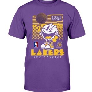 Pacman High Score Lakers Shirt Funny Pacman - Los Angeles Lakers