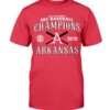 ARKANSAS 2021 SEC BASEBALL CHAMPIONS SHIRT  2021 Arkansas Razorback SEC Baseball Champ