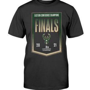 2021 Eastern Conference Champions T-Shirt Milwaukee Bucks Locker Room 2021 NBA Final