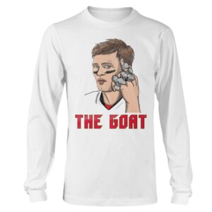 TOM BRADY THE GOAT SHIRT Tampa Bay Buccaneers Super Bowl LV Champions T-Shirt