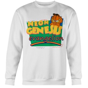 Neon Genesis Evangelion Meets Garfield And Friends T-Shirt