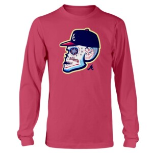 2019 Los Bravos Sugar Skull Shirt Atlanta Braves