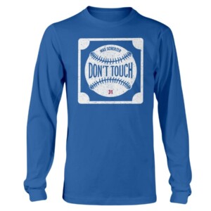 DON'T TOUCH SCHERZER SHIRT MAX SCHERZER Los Angeles Dodgers