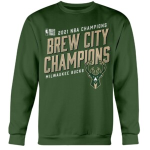 BREW CITY CHAMPIONS SHIRT Milwaukee Bucks 2021 NBA Finals Champions