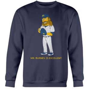 Mr. Burnes Is Excellent Shirt Corbin Burnes - Milwaukee Brewers - Funny Simpson