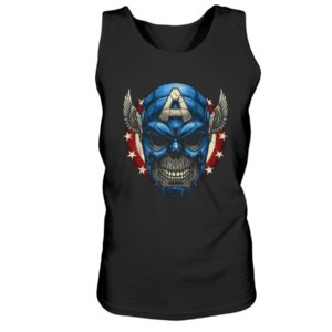 Captain America Skull avengers mashup Superhero T-Shirt STAR SPANGLED SKULL
