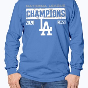Los Angeles Dodgers 2020 National League Champions Bloop Single Roster T-Shirt