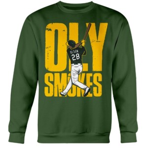OLY SMOKES SHIRT Matt Olson - Oakland Athletics crewneck