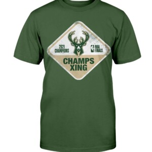 2021 Finals Champions Champs Xing T-Shirt Milwaukee Bucks 2021 NBA Finals Champions