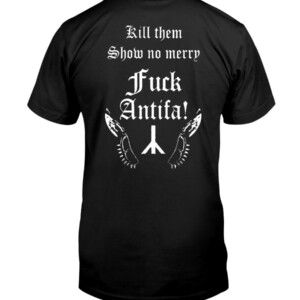 Behemoth Frontman Black Metal Against Antifa Shirt