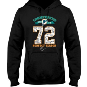Undefeated Miami Dolphins 72 Perfect Season Signature Shirt Don Shula