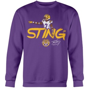 STING JR SHIRT Derek Stingley Jr LSU Tigers Football