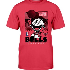 Pacman High Score Bulls Shirt Funny Pacman - Chicago Bulls shirt font