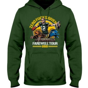 Zero Fucks Given Farewell Tour 2021 T-Shirt Aaron Rodgers Green Bay Packers